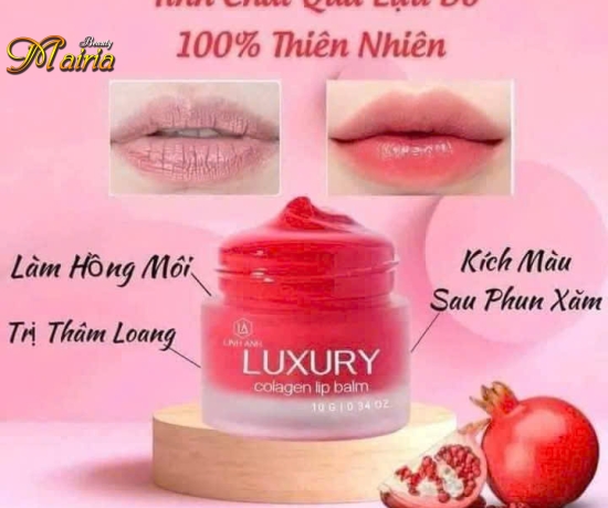 Dưỡng môi đỏ lựu